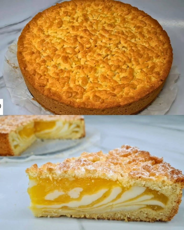 Warstwowa tarta z kremem pomarańczowym i mlecznym Do kremu mlecznego: