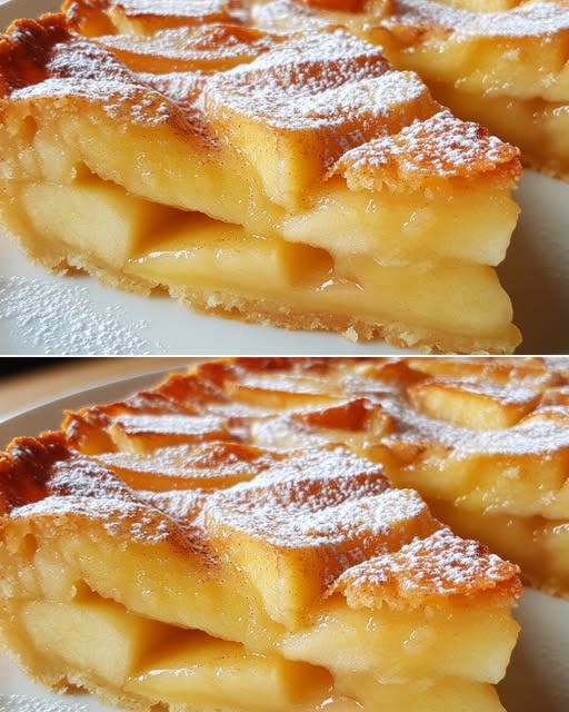 Klasyczny francuski tort jabłkowy
