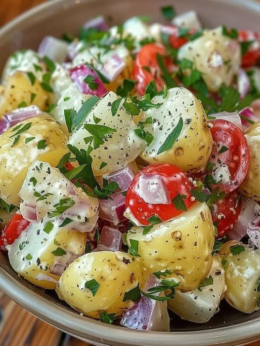 Pikantna grecka sałatka ziemniaczana – prawdziwa uczta smaków!