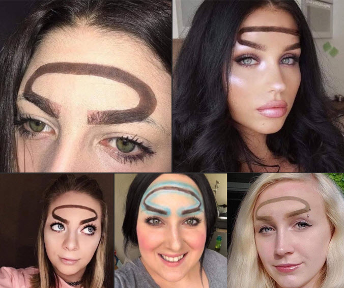 Brwi typu halo: Nowy trend w urodzie jest zabawny i ekscentryczny