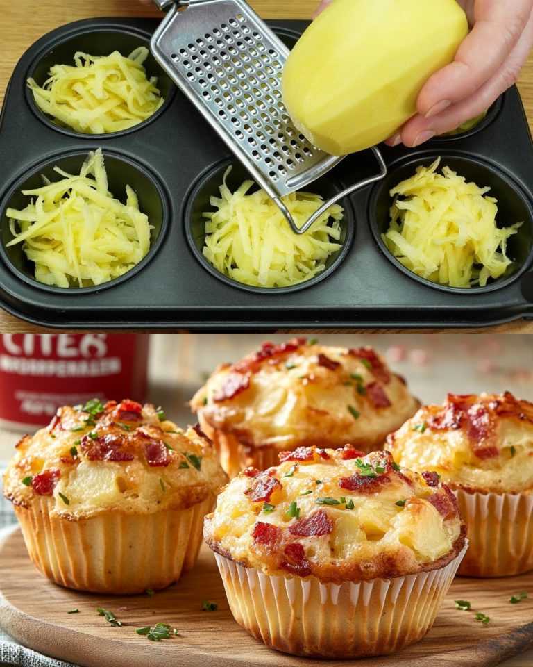 Muffinki ziemniaczane, bekonowe i serowe