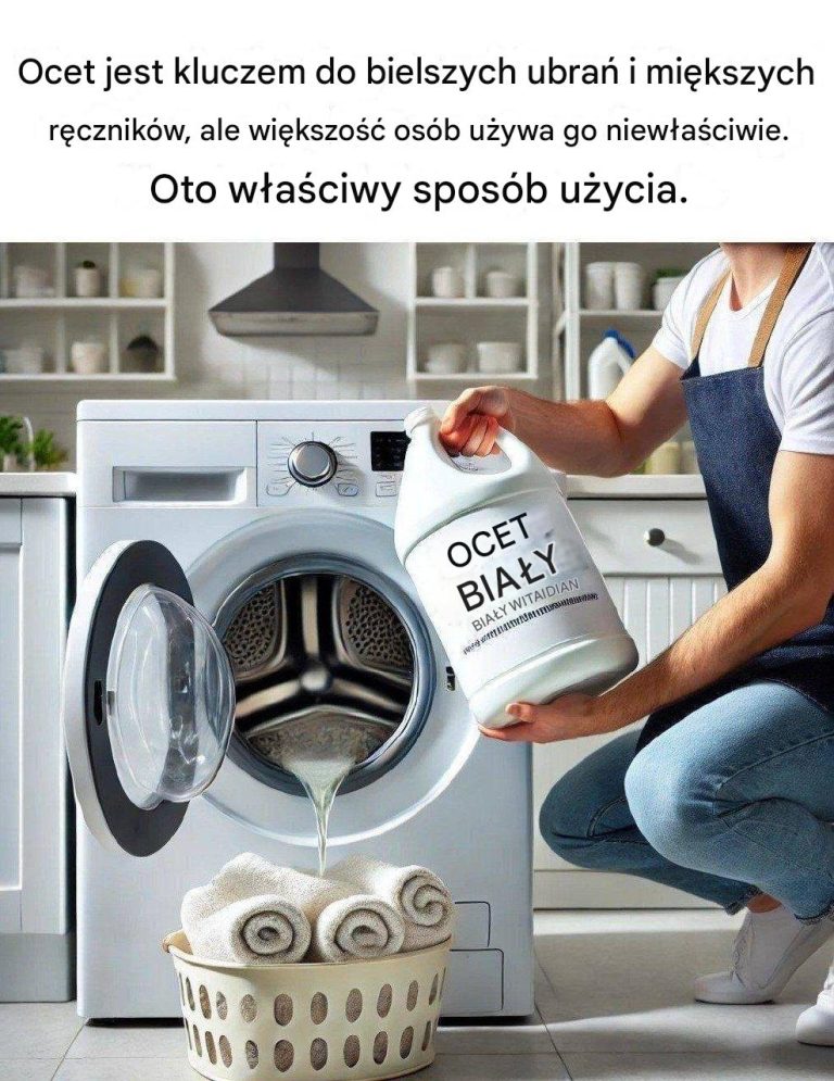 Ocet: klucz do bielszych ubrań i miększych ręczników (ale większość ludzi używa go niewłaściwie). Oto właściwy sposób.