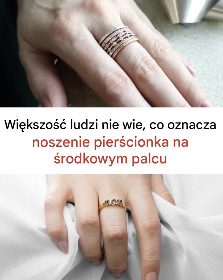 Dlaczego niektórzy ludzie noszą pierścionek na środkowym palcu?