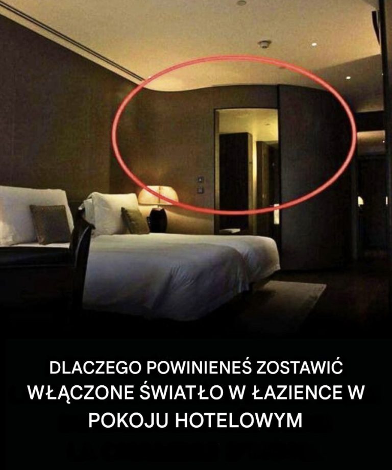 Dlaczego podczas pobytu w hotelu wskazane jest pozostawienie włączonego światła w łazience
