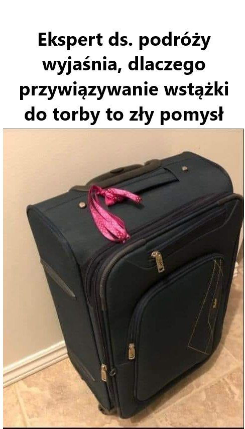 Dlaczego wstążka na walizce może być złym pomysłem? Ekspert wyjaśnia zagrożenia i bezpieczne alternatywy