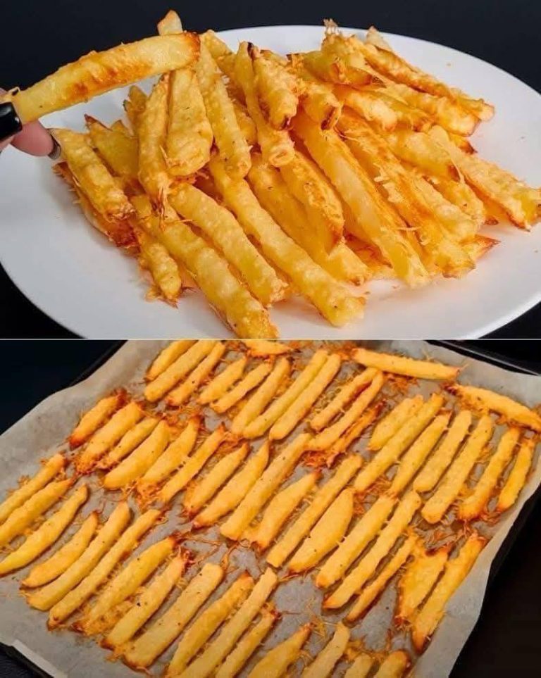 Chrupiące pieczone frytki ziemniaczane z parmezanem: rozkosz bez poczucia winy