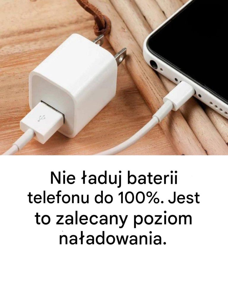 Nie ładuj baterii telefonu do 100%