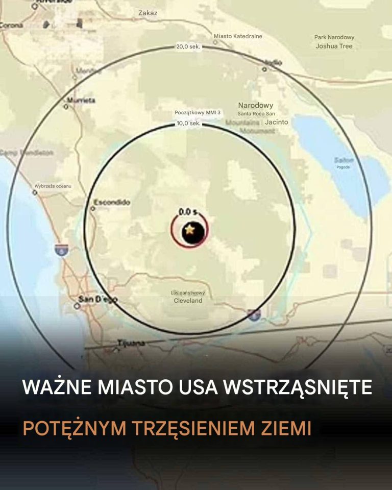 Potężne trzęsienie ziemi o magnitudzie 5,2 wstrząsa San Diego – mieszkańcy opisują chaotyczne chwile