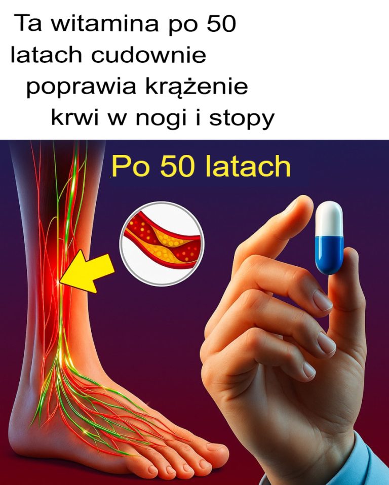 Ta witamina po 50 latach okazuje się cudowna, poprawiając krążenie krwi w nogach i stopach