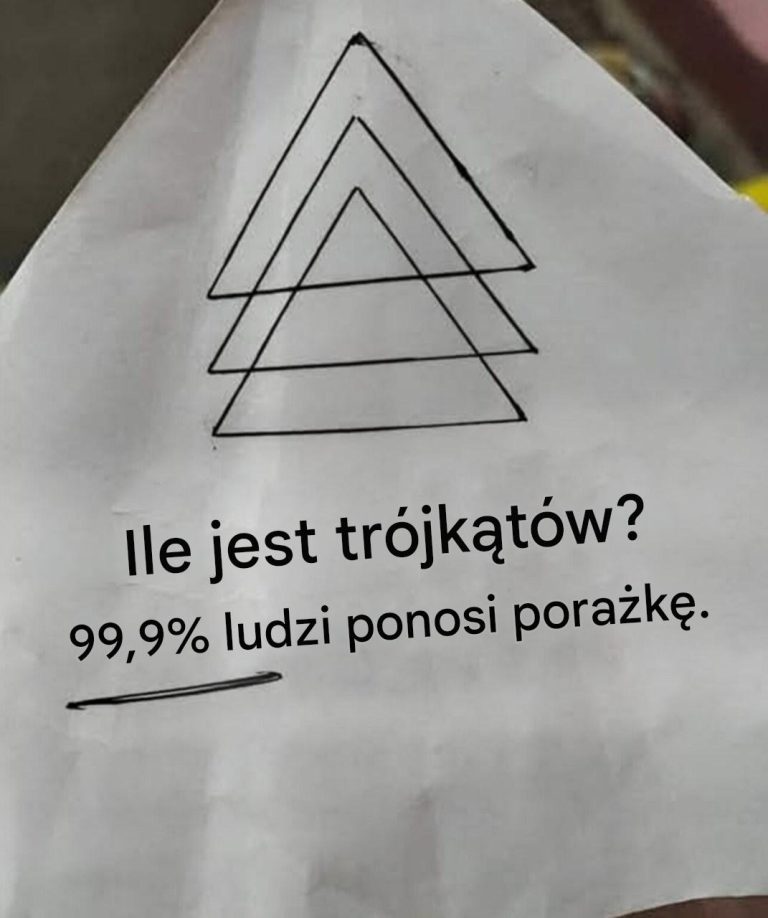 Ile trójkątów jest na tym obrazku?