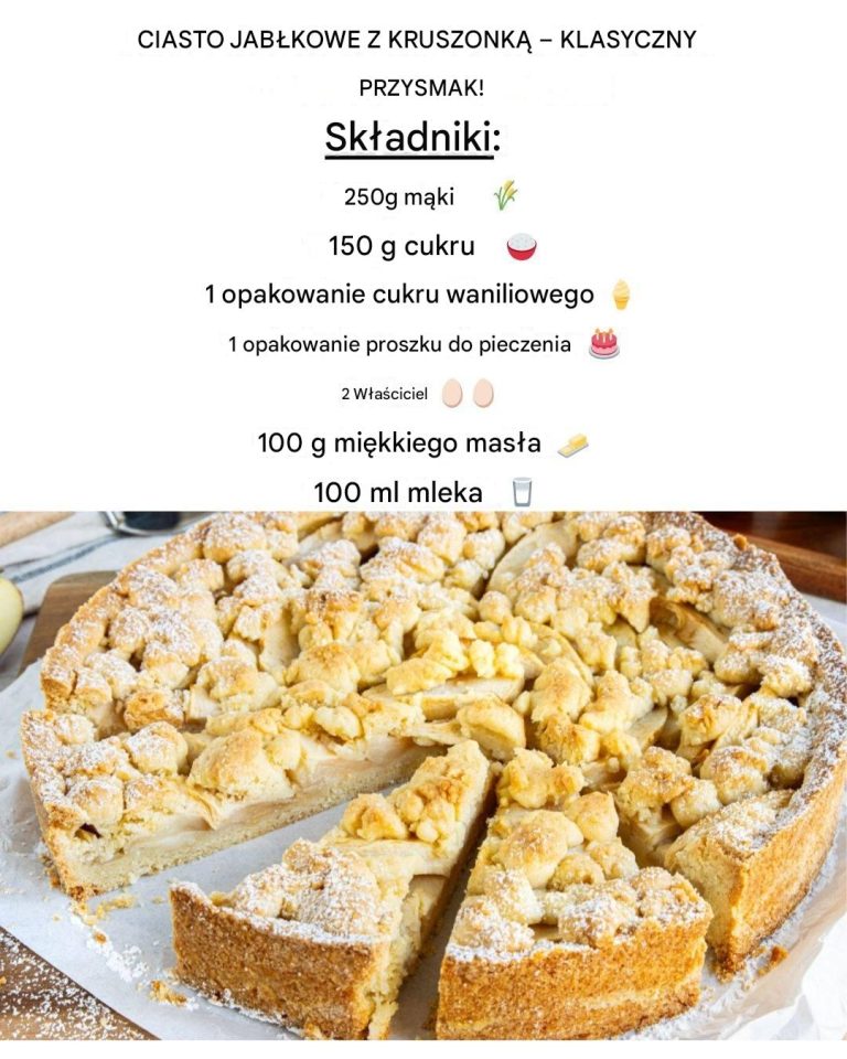 Szarlotka z kruszonką Klasyka gatunku!