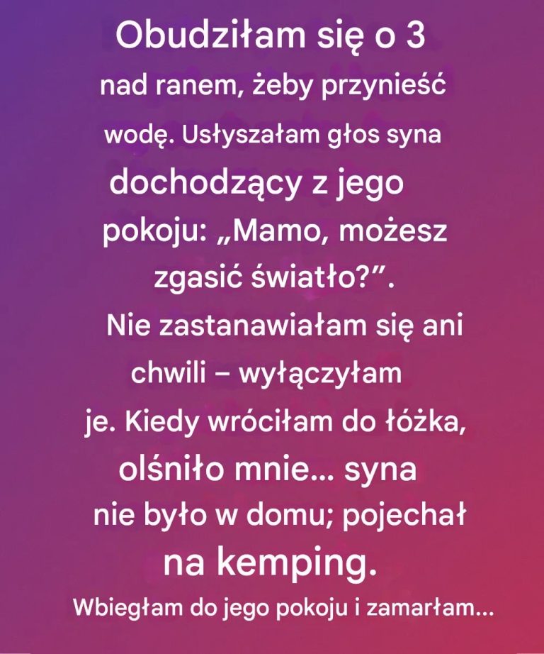 Głos o 3 rano: Niezapomniane przypomnienie od matki, by doceniać każdą chwilę