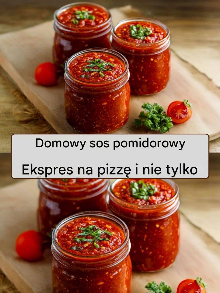 🌿 Ekspresowy domowy sos pomidorowy do pizzy i nie tylko!
