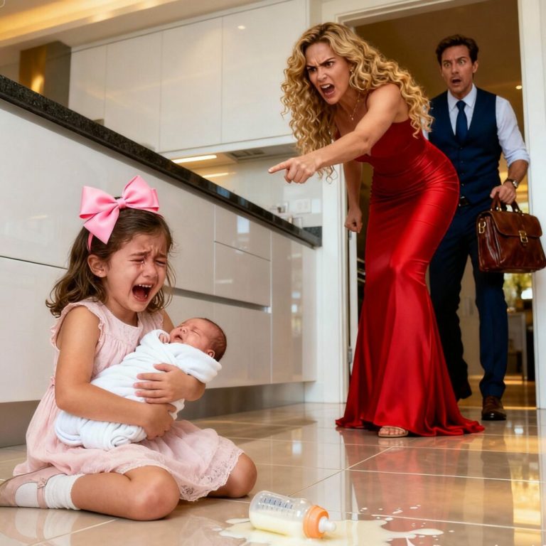 Płacząca mała dziewczynka powiedziała: „Proszę, nie rób nam krzywdy” — kilka sekund później jej ojciec milioner wrócił do domu…