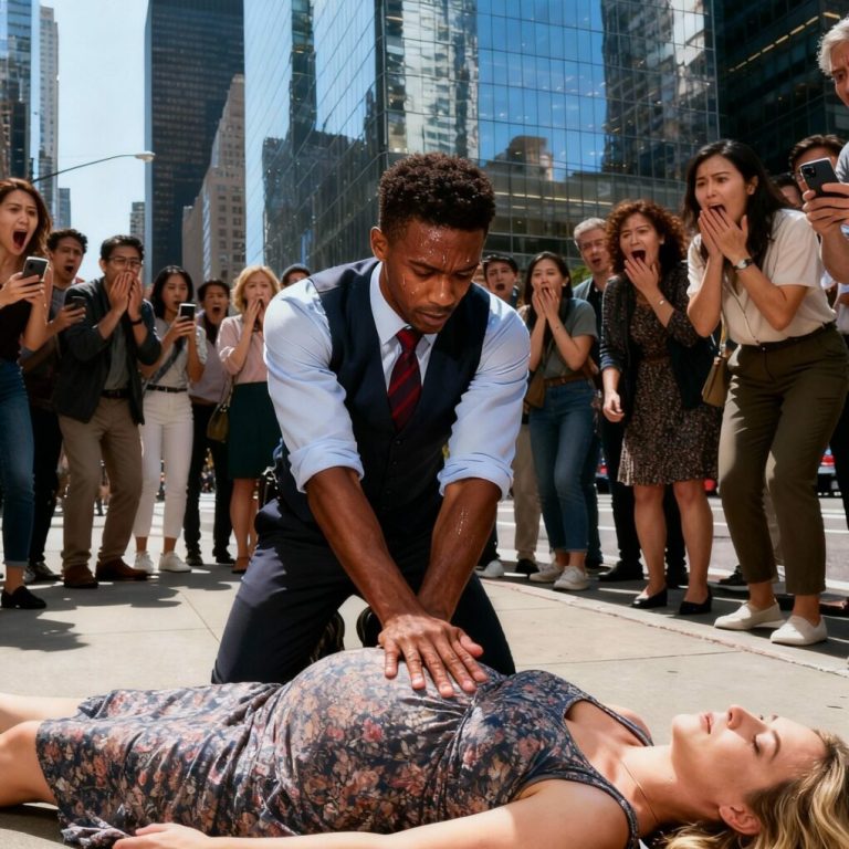 Czarnoskóry mężczyzna nie udaje się na wymarzoną rozmowę kwalifikacyjną, by uratować ciężarną kobietę na ulicy w Nowym Jorku, po czym odkrywa przerażającą prawdę o tym, kim ona naprawdę jest…