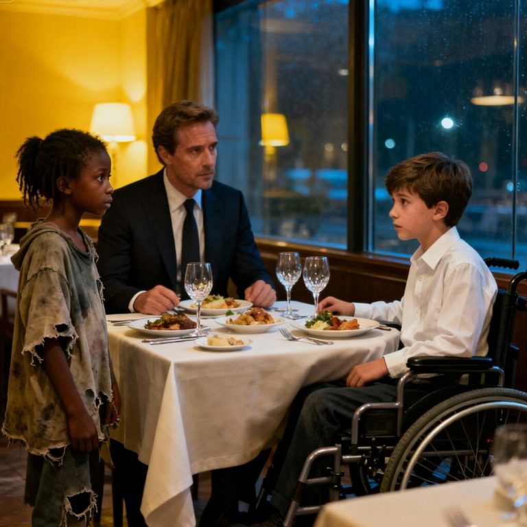 „Nakarm mnie, a uzdrowię twojego syna” – powiedziała cicho dziewczyna, stojąc przy stole w restauracji…