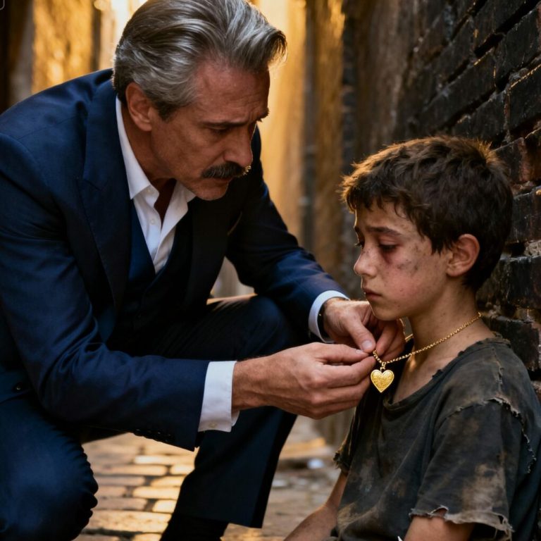 Pewnej deszczowej nocy miliarder przechodził ciemną uliczką i zamarł, gdy zobaczył małego chłopca, który miał na sobie naszyjnik należący do jego zaginionej córki.