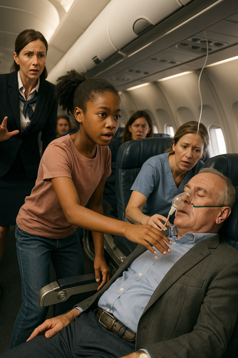 Biedna czarnoskóra nastolatka uratowała milionera w trakcie lotu — to, co zrobił później, zmieniło jej życie na zawsze