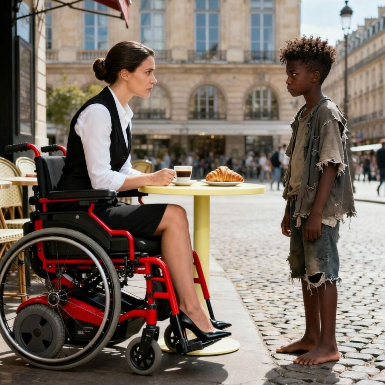 Biedny czarnoskóry chłopiec zapytał sparaliżowanego milionera: „Czy mogę cię wyleczyć w zamian za resztki jedzenia?” Uśmiechnęła się — i wtedy wszystko się zmieniło…