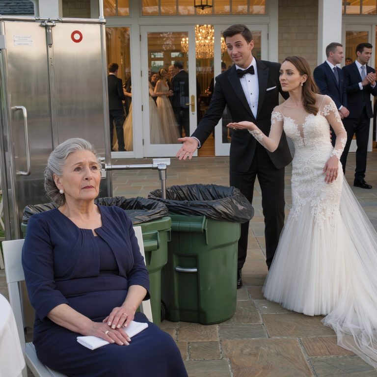 Na ślubie mojego syna posadzili mnie na zewnątrz, tuż obok koszy na śmieci i drzwi kuchennych. Synowa tylko skrzywiła się i zasugerowała, że ​​dawno już przyzwyczaiłam się do złego traktowania. Cicho podniosłam kopertę z prezentem ślubnym i wymknęłam się, tak że dokładnie godzinę później cała sala weselna nagle zawrzała, gdy pan młody zdał sobie sprawę, że najskrytszy i najcenniejszy prezent nagle zniknął.