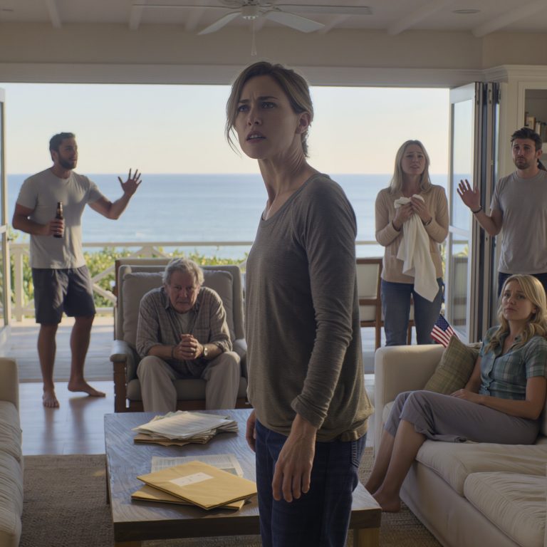 Podarowałem rodzicom nadmorską rezydencję za 425 000 dolarów na ich 50. rocznicę ślubu – ale kiedy przyjechałem, rodzina mojej siostry przejęła władzę. Ojciec drżał, mama płakała, a szwagier krzyknął: „To mój dom. Wynoś się!”. Myśleli, że odejdę po cichu… ale miałem inne plany.