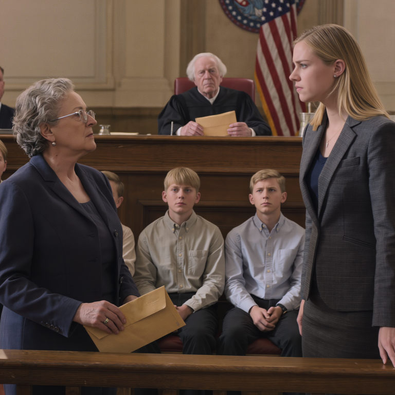 Piętnaście lat temu moja córka zostawiła trzech synków w moim małym mieszkaniu, obiecując, że wróci za dwie godziny – ale nigdy tego nie zrobiła. Wychowywałam ich z całych sił, dźwigając ciężar jej milczenia przez lata. A teraz, po tym wszystkim, stanęła w sądzie, twierdząc, że w jakiś sposób uniemożliwiłam im spotkanie z nią. Ból, niedowierzanie, wszystko naraz. Ale prawda zawsze powracała… i tym razem była silniejsza niż kiedykolwiek.