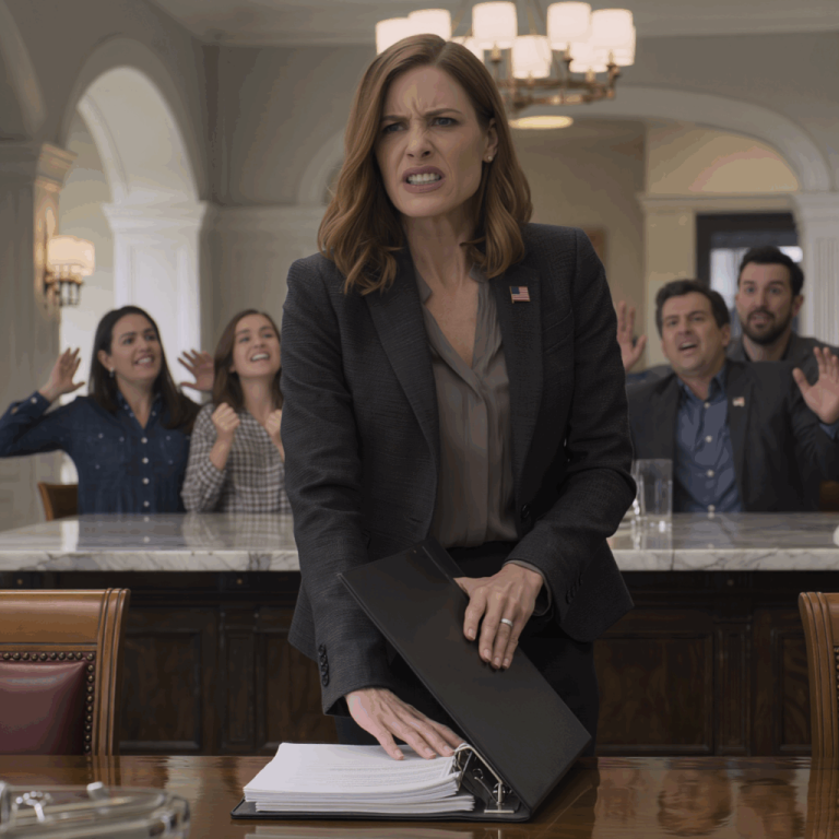 Moja siostra uderzyła mnie podczas rodzinnego obiadu i warknęła: „Macie 10 minut, żeby wyjść z mojego domu”. Mama i tata śmiali się i klaskali na znak poparcia. Uśmiechnąłem się, wyciągnąłem teczkę, rzuciłem ją na stół i powiedziałem: „Więc macie tylko 5 minut”.