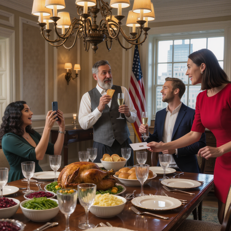 W Święto Dziękczynienia mój tata ogłosił: „Sprzedajemy rodzinny biznes. Nie dostajesz nic”. Moje rodzeństwo wiwatowało. Uśmiechnąłem się i zapytałem: „Tato, kto jest kupującym?”. Z dumą odpowiedział: „Everest Holdings – płacą 50 milionów dolarów”. Zaśmiałem się cicho. „Tato, ja jestem Everest Holdings”. W sali zapadła cisza. Nie tylko indyk wystygł.