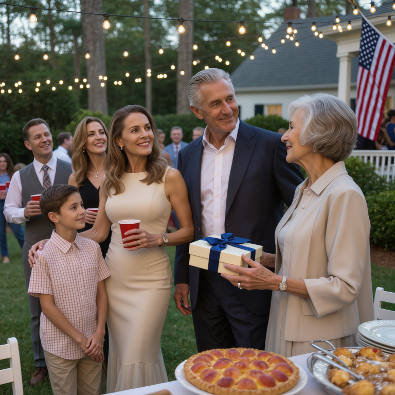 W moje 73. urodziny mąż przyprowadził kobietę z dwójką dzieci i powiedział przy wszystkich gościach: „To moja druga rodzina. Utrzymywałem to w tajemnicy przez 30 lat”. Moje córki zamarły, nie mogąc uwierzyć w to, co działo się na ich oczach. Ale ja tylko spokojnie się uśmiechnęłam, jakbym wiedziała od początku, wręczyłam mu małe pudełeczko i powiedziałam: „Już wiedziałam. To dla ciebie”. Jego ręce zaczęły drżeć, gdy otworzył wieczko.