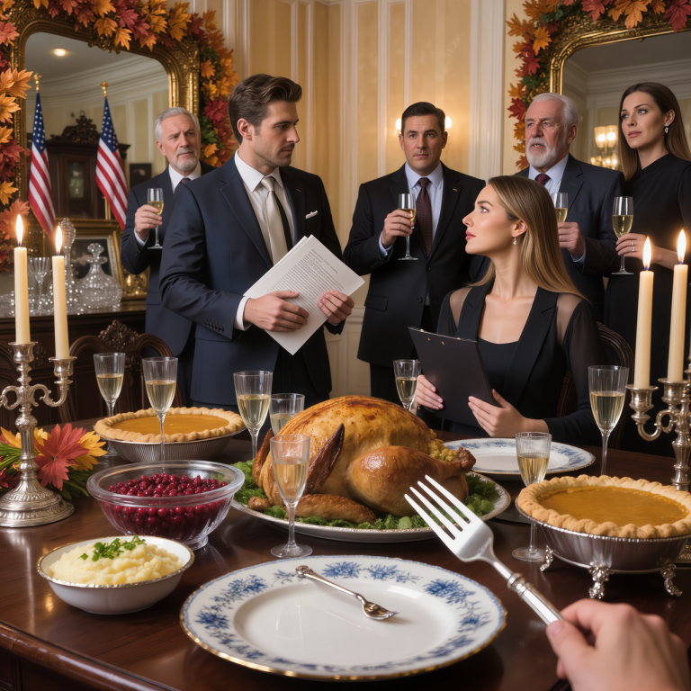 Mój brat wstał w Święto Dziękczynienia i oznajmił, że moi rodzice przekazują mu rodzinny interes, a ja „nic nie dostaję”… Więc wziąłem łyk wina, spojrzałem na tatę i powiedziałem: „Powinienem im powiedzieć teraz, czy ty chcesz?”