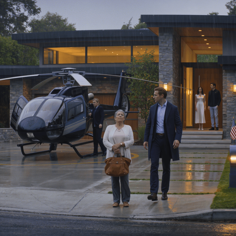 Noc, kiedy moja córka zamknęła mi drzwi przed nosem, a syn, którego kiedyś traktowałam jako „tymczasowego”, wylądował helikopterem przed jej idealnym domem w Los Angeles