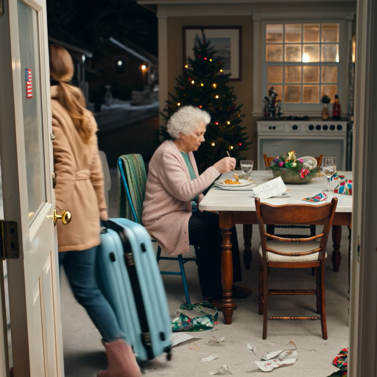 Moi rodzice wzięli 8500 dolarów, które im pożyczyłem na nagły wypadek, wydali je na świąteczny rejs dla siebie i zostawili moją słabą babcię samą z zimnymi resztkami jedzenia. Kiedy jednak wróciłem do domu, przeczytałem notatkę na stole i usłyszałem szept babci: „Naprawimy to”, postanowiłem dać mojej rodzinie lekcję, którą będą pamiętać przez całe życie podczas każdych świąt.