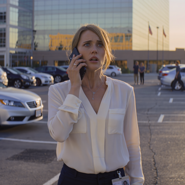 Wyszedłem z pracy na puste miejsce parkingowe. Mój pierwszy samochód zniknął. Zadzwoniłem do rodziców w panice. „Och, kochanie, spokojnie. Daliśmy go twojej siostrze. Ona go bardziej potrzebuje”. Moja siostra rozbiła 3 samochody w ciągu pięciu lat. Rozłączyłem się… i zadzwoniłem pod numer 911…