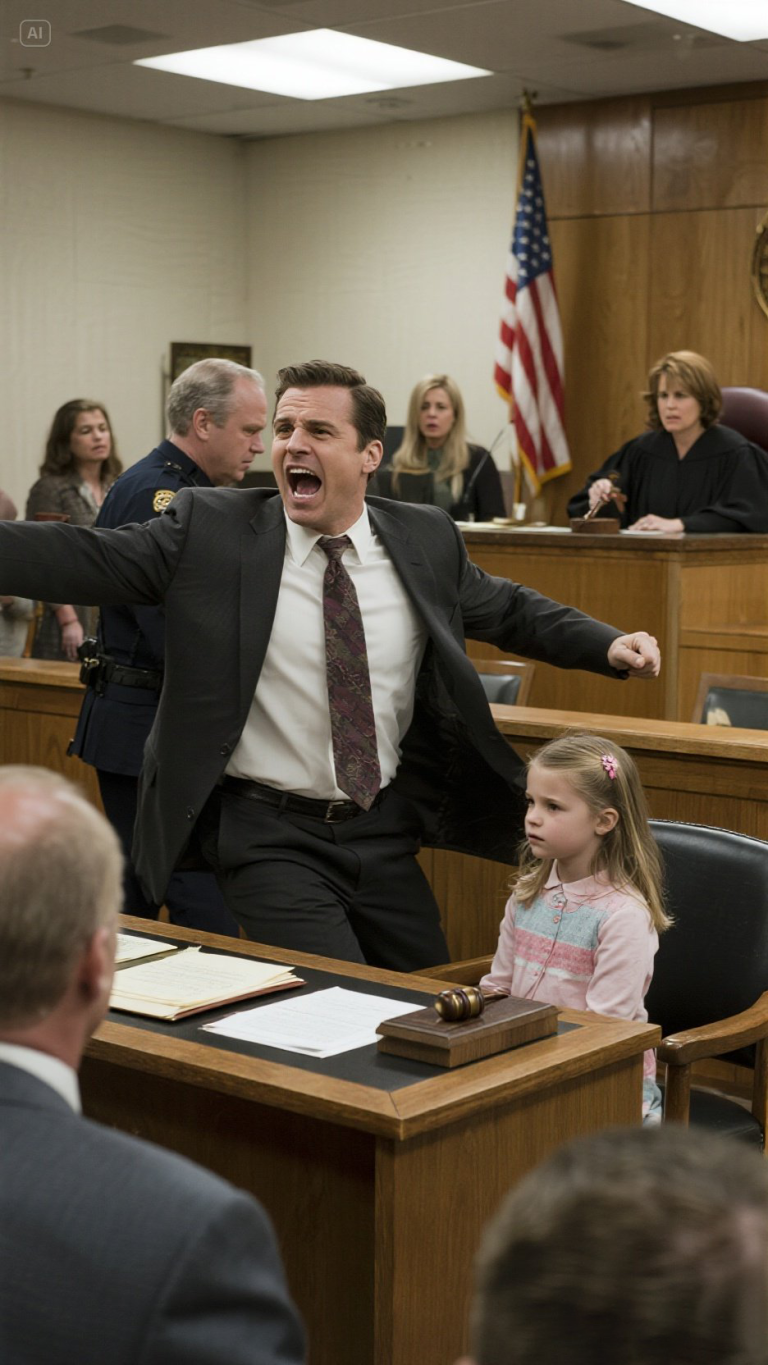 Mój mąż złożył pozew o rozwód: „Jesteś okropną matką. Zabieram dzieci”. Sędzia zdawał się mu wierzyć. Wtedy moja sześcioletnia córka powiedziała: „Wysoki Sądzie, czy mam panu powiedzieć, dlaczego tata tak naprawdę nas chce? To, co powiedział o pieniądzach, które babcia zostawiła nam na nazwisko?”. Mój mąż krzyknął: „Zamknij się!”. Sędzia uderzył młotkiem. „Komorniku, zatrzymaj go. — Dziecko, proszę kontynuować”.