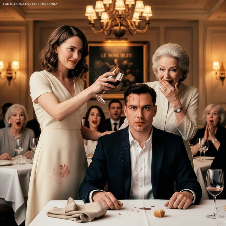 Mój mąż oblał mnie winem podczas kolacji, jego matka się śmiała – to, co zrobiłam później, uciszyło ich oboje na zawsze