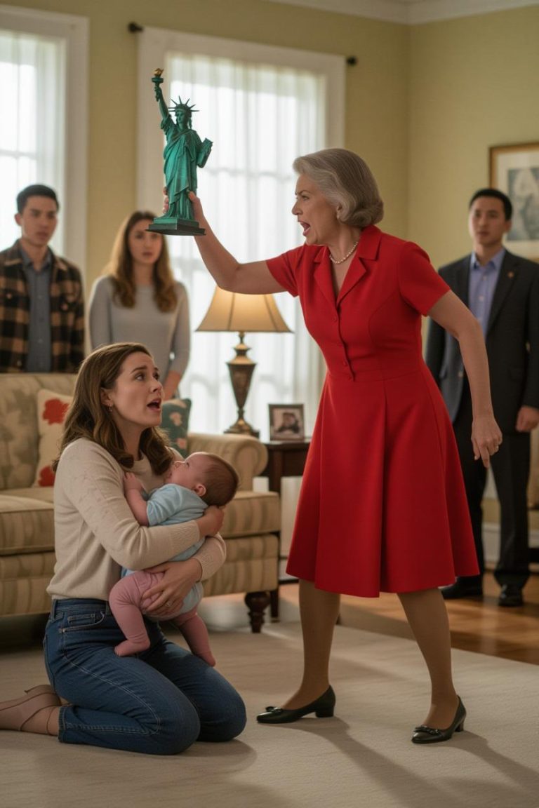 Po latach ciężkiej pracy, mój mąż i ja w końcu kupiliśmy wymarzony dom. Na parapecie moja siostra oskarżyła mnie o kradzież jej 25 000 dolarów z funduszu ślubnego. Kiedy ujawniłam jej kłamstwo, moja mama, wściekła, chwyciła metalową Statuę Wolności i uderzyła mnie nią w głowę. Uderzyłam w ścianę, trzymając moją 3-letnią córkę. Zapomniałam o bólu, gdy zobaczyłam stan mojego dziecka i zamarłam z szoku, bo moja niewinna córka…