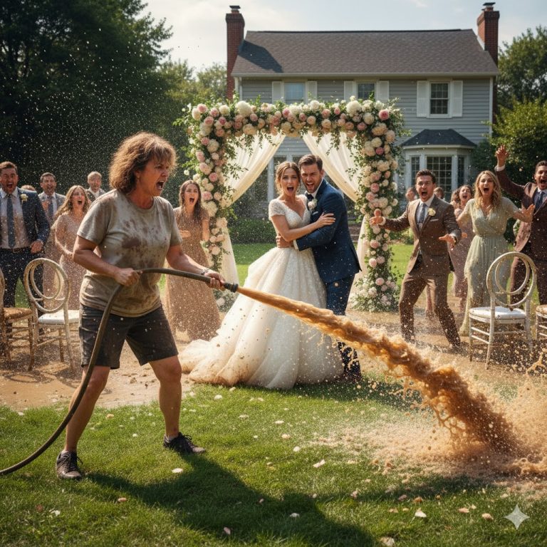 Królowa HOA przejęła mój ogród na wesele, więc włączyłam brudne zraszacze