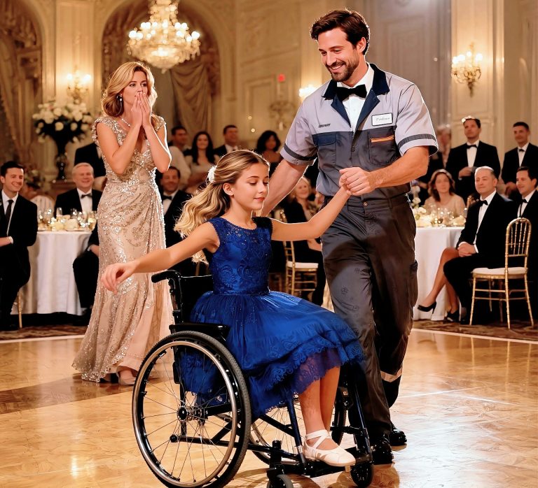 Samotny ojciec, sprzątacz, tańczy z niepełnosprawną dziewczyną, nie wiedząc, że jej bogata matka stoi tuż obok