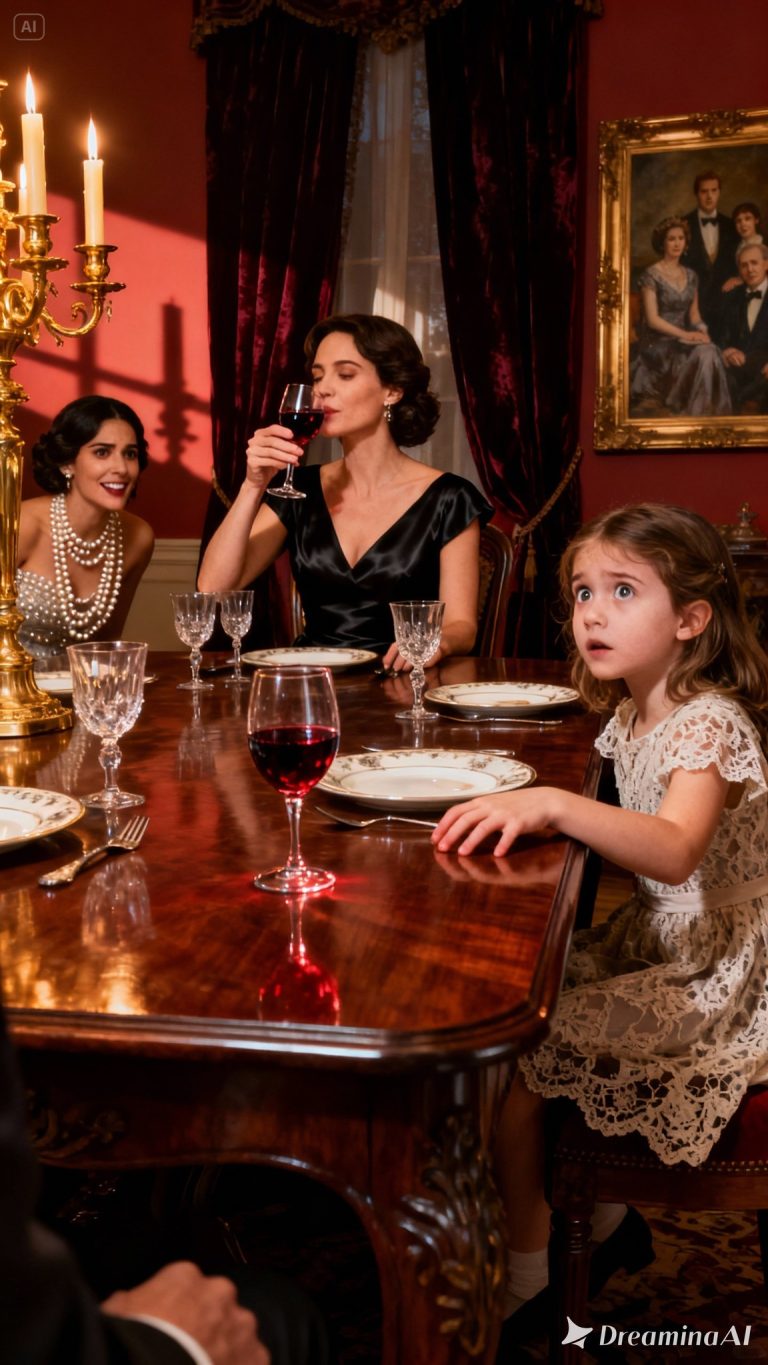 Podczas rodzinnego obiadu szwagierka nalała mi kieliszek czerwonego wina, uśmiechając się słodko. „Za ciebie, nowy spadkobierco firmy taty!” – powiedziała. Uniosłem kieliszek – gdy nagle moja pięcioletnia córka przewróciła sos, wylewając go prosto do mojego wina. „Emily!” – warknąłem. „Co zrobiłaś?” Wybuchnęła płaczem. „Przepraszam, zniszczyłem ci ubranie”. Westchnąłem i wstałem, żeby się przebrać. Gdy tylko odszedłem, telefon zawibrował z wiadomością: „NIE PIJ TEGO WINA”.
