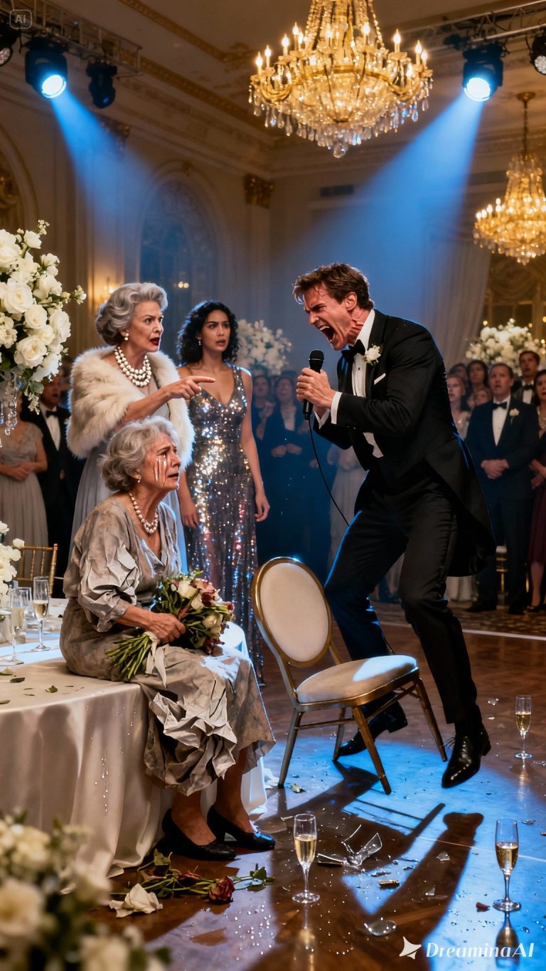 Na przyjęciu moja siostra publicznie mnie wyśmiała przed 200 gośćmi, nazywając mnie „niechcianą samotną matką”. Zamarłam, gdy mama dodała: „To zużyty towar”. Właśnie wtedy jej narzeczony wstał i chwycił mikrofon. Nie spojrzał na pannę młodą. Spojrzał prosto na mnie i powiedział jedno zdanie, które wprawiło całą salę w osłupienie.