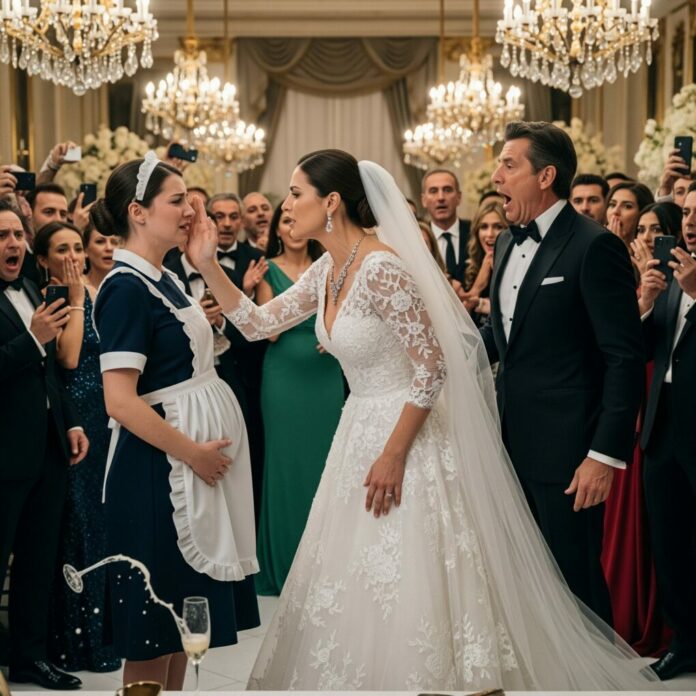 Żona miliardera uderza ciężarną pokojówkę na swoim ślubie. Jej późniejsze zachowanie zszokowało wszystkich…