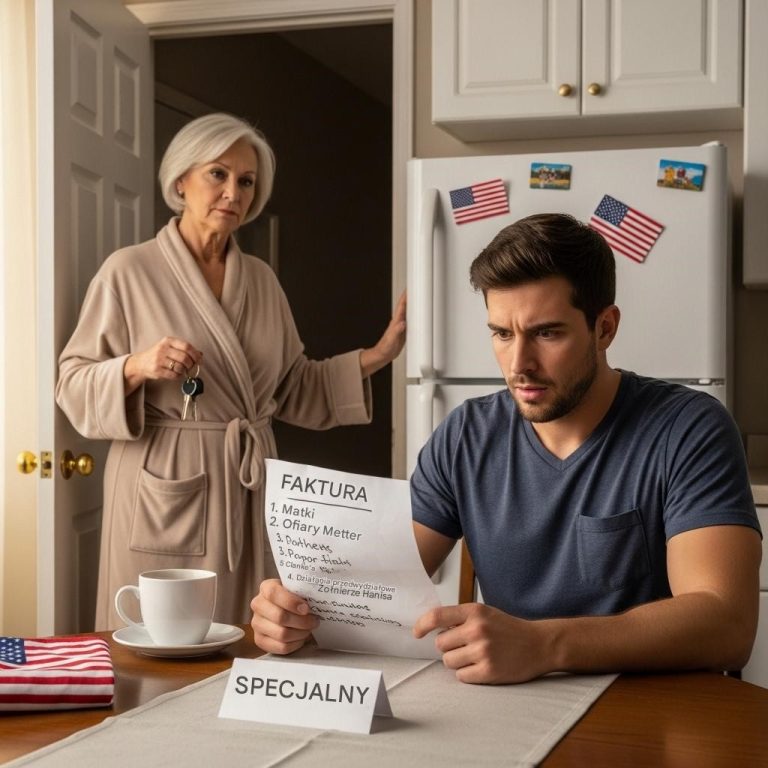 Mój syn kazał mi wstać o 5 rano, żeby zobaczyć się z jego żoną – więc zostawiłem mu „rachunek” na 128 400 dolarów i specjalną filiżankę kawy