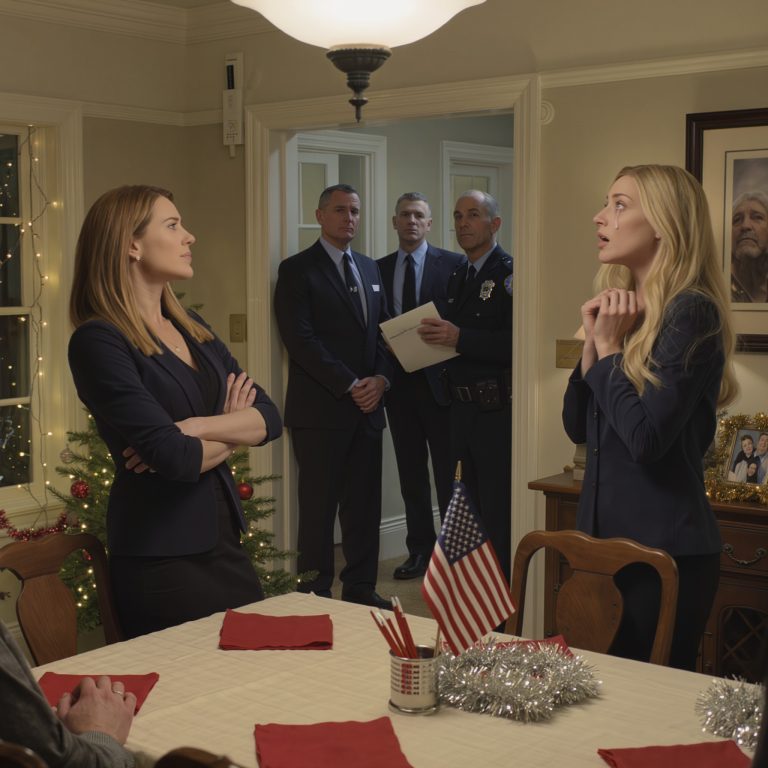 Moja siostra wynajęła prywatnych detektywów, żeby zdemaskowali moją „fałszywą” firmę. Chciała mnie zawstydzić na urodzinach naszego taty – aż do momentu, gdy detektywi weszli z kajdankami. Zbladła, gdy zdała sobie sprawę, że te kajdanki są dla…