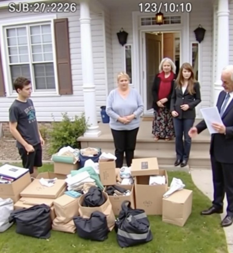 Po pogrzebie taty moja rodzina wyrzuciła moje rzeczy na trawnik, wymieniła zamki i