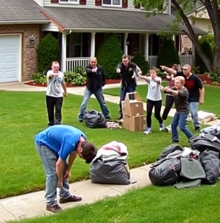 Po pogrzebie taty wyrzucili moje rzeczy i zamknęli mnie na zewnątrz: „Ten dom jest