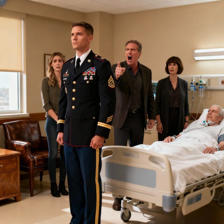 Moi krewni wyśmiewali moje lata w mundurze, szydząc, że jestem tylko „papierkowym urzędnikiem” udającym żołnierza. Kiedy wróciłem, żeby odwiedzić umierającego dziadka, wyrzucili mnie z jego pokoju, plując, że nie jestem prawdziwą rodziną. Przekonani, że wróciłem tylko po to, by gonić za spadkiem, w końcu przekroczyli granicę. Sięgnąłem po telefon, wykonałem jeden telefon – a to, co powiedziałem, zniszczyło ich świat bezpowrotnie.