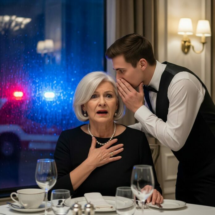 Jadłam kolację w ekskluzywnej restauracji z córką i jej mężem. Kiedy wyszli, kelner podszedł bliżej, jego głos ledwie słyszalny, szepnął: „Proszę pani… proszę nie pić tego, co pani zamówili”. Całe moje ciało zmarzło.