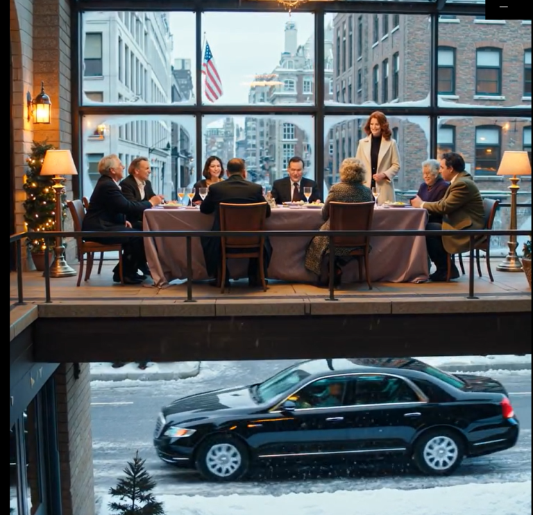 „Święto Dziękczynienia jest pełne. Może w przyszłym roku”. — Zarezerwowałem więc miejsce na dachu dla 150 nieznajomych… a potem czarna limuzyna podjechała pod mój penthouse