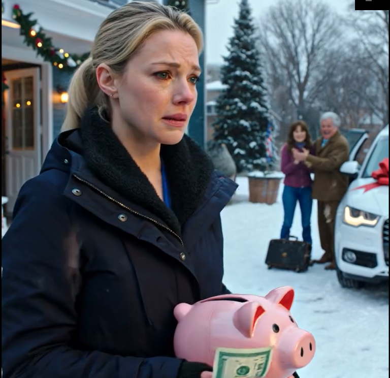 Na Boże Narodzenie moja siostra dostała nowy samochód, ja świnkę skarbonkę i dolara. Mama uśmiechnęła się: „To nasz wkład w Twój przyszły dom!”. Spakowałem więc swoje rzeczy i wyszedłem. Wtedy zawibrował mój telefon: „Nie zapomnij zapłacić rachunków za media!”.