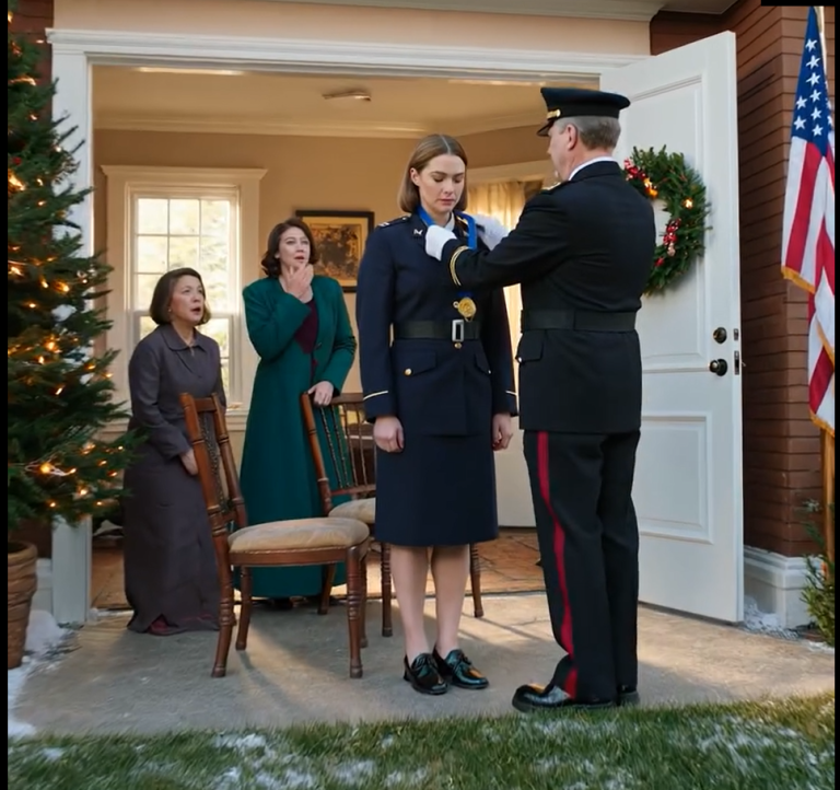 Wróciłem do domu po pięciu latach milczenia. Moja siostra zadrwiła: „Dobrze się bawiłeś?” „Mama jest tobą naprawdę zawiedziona”. Potem, podczas kolacji, podjechał czarny SUV. Wysiadł z niego generał. Wręczył mi Medal Honoru. „Misja wykonana, Agencie Zero”. Moja siostra zakrztusiła się napojem.
